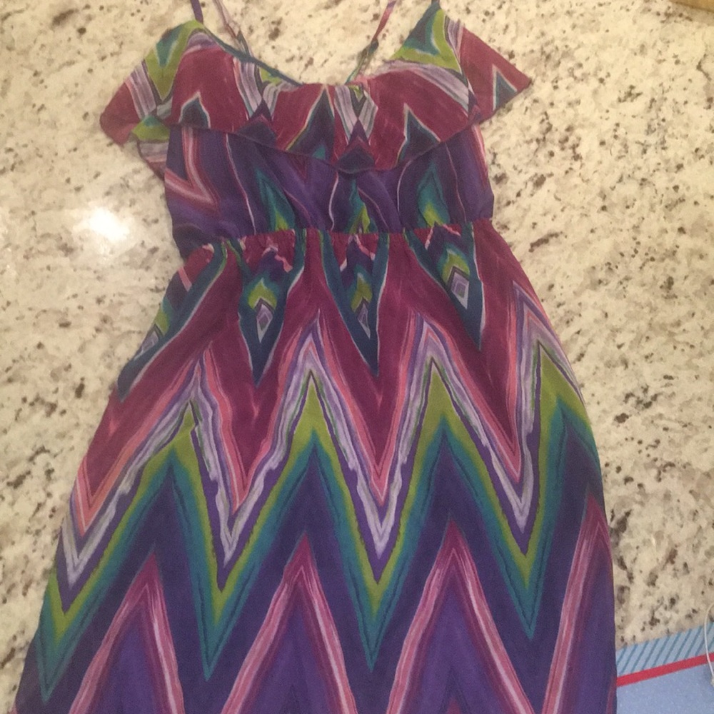 Colorful printed dress